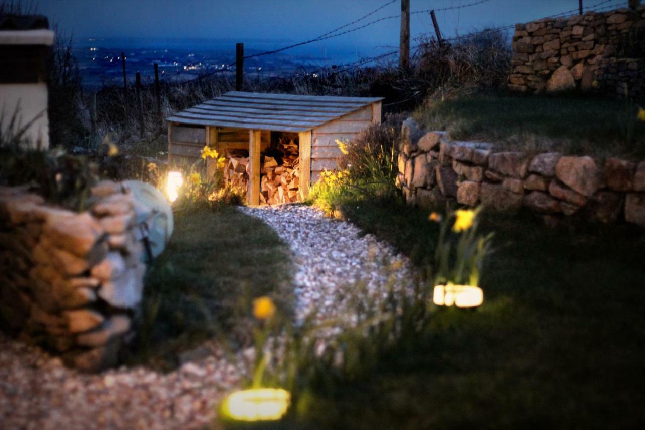 Scandi Cabin On A Hill, With Stunning Panoramic Views Ludgvan Ngoại thất bức ảnh